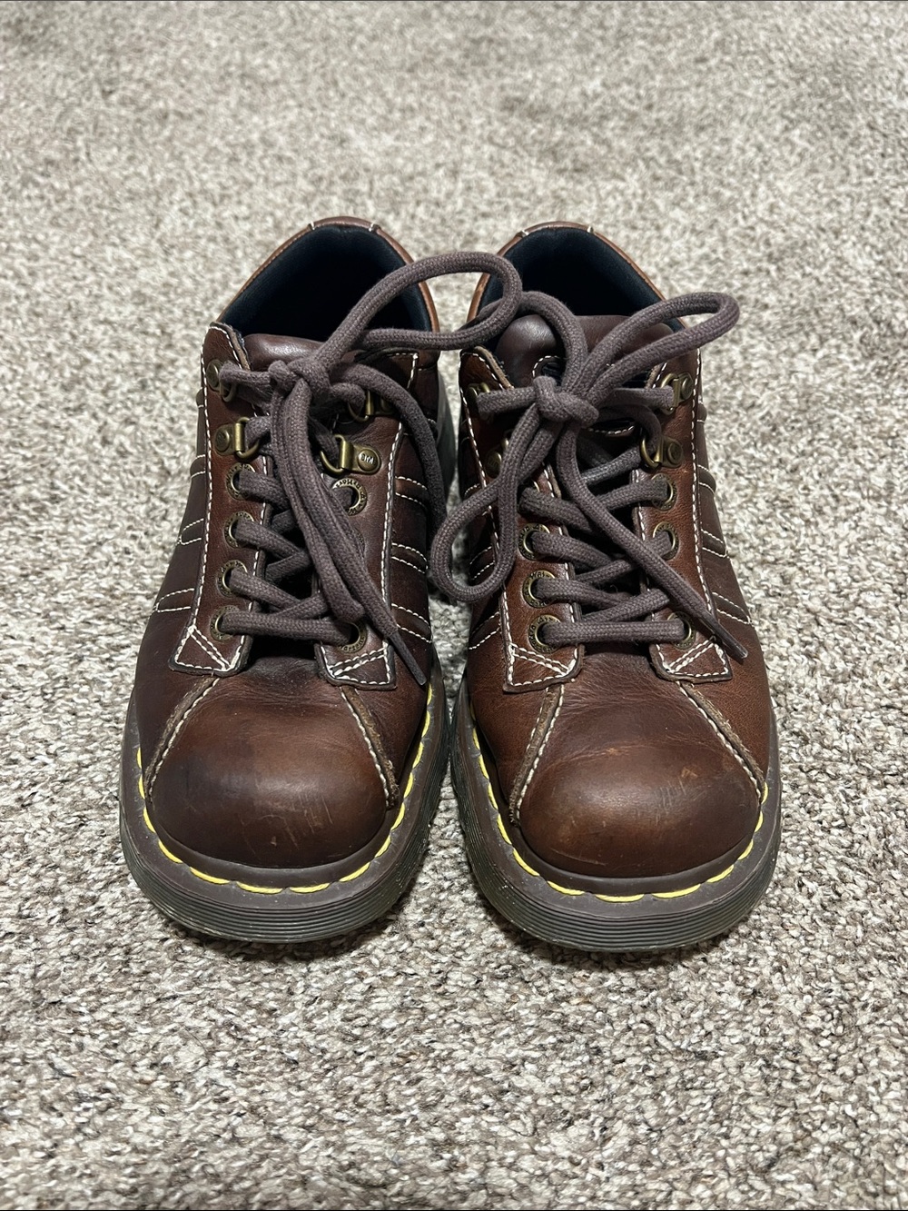 Y2K Dr Martens 9764 Brown Leather Chucky Oxfords - Picture 2 of 6